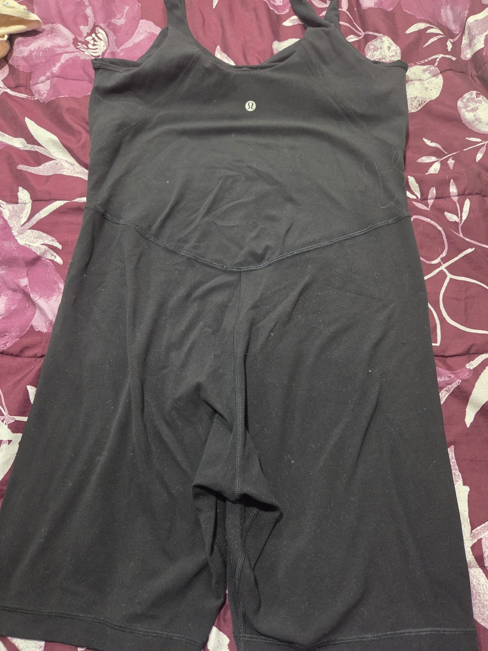lululemon athletica Black Sleeveless Unitard Romper